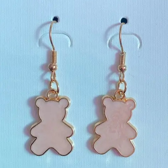 Gold Filled Teddy Bear Earrings - Picture 4 of 4